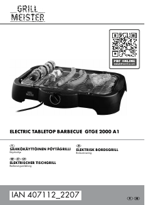 Käyttöohje SilverCrest IAN 407112 Pöytägrilli