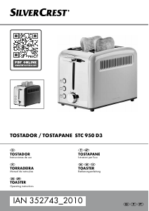 Manuale SilverCrest IAN 352743 Tostapane