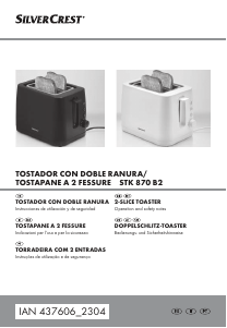 Manual SilverCrest IAN 437606 Torradeira