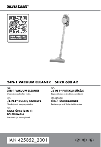 Vadovas SilverCrest IAN 425852 Dulkių siurblys