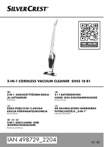 Käyttöohje SilverCrest IAN 498729 Pölynimuri