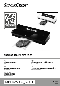 Rokasgrāmata SilverCrest IAN 425039 Vakuuma iepakotājs