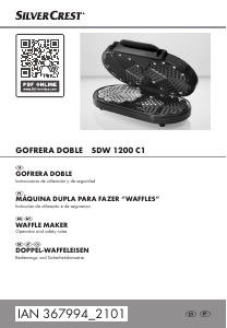 Manual SilverCrest IAN 367994 Waffle criador