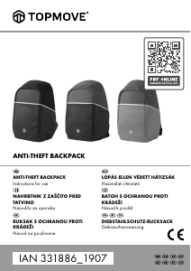 Használati útmutató Topmove IAN 331886 Hátizsák
