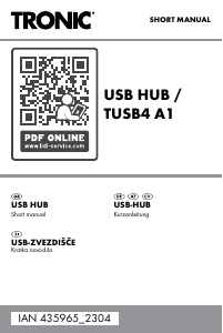 Priročnik Tronic IAN 435965 USB-zvezdišče