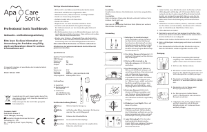 Manual ApaCare Sonic Electric Toothbrush