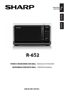 Manual Sharp R-652 Microwave