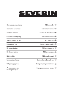 Mode d’emploi Severin MW 7855 Micro-onde