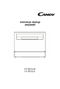 Instrukcja Candy CP 6E51LW Zmywarka
