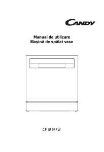 Manual Candy CP 8F9FFW Maşină de spălat vase