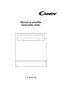 Návod Candy CP 8F9FFW Umývačka riadu