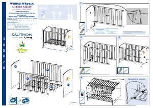 사용 설명서 Sauthon WR031A Winnie 아기 침대