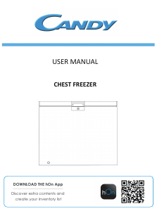 Handleiding Candy CHAE 1452E Vriezer