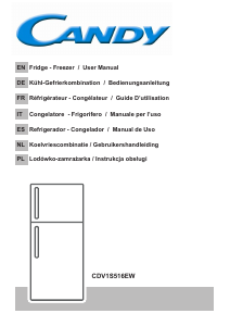 Handleiding Candy CDV1S516EW Koel-vries combinatie