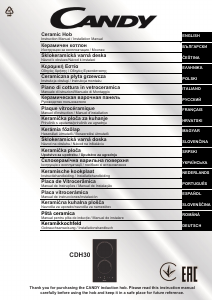 Manual Candy CDH 30 Plită