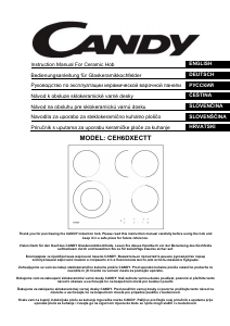 Руководство Candy CEH6DXECTT Варочная поверхность