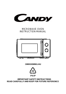 Käyttöohje Candy CMW20SMWLI/4U Mikroaaltouuni