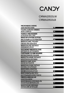 Rokasgrāmata Candy CMWA20SDLW Mikroviļņu krāsns