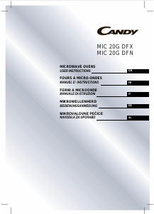 Priročnik Candy MIC 20G DFX Mikrovalovna pečica