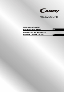 Manual de uso Candy MICG20GDFB Microondas