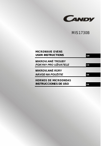 Manual de uso Candy MIS1730B Microondas