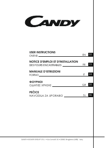 Priročnik Candy FCNE825XL WIFI Pečica