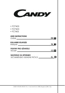 Kullanım kılavuzu Candy FCP405N/E Fırın