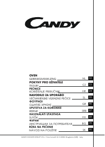 Návod Candy FCP815X E0/E Rúra