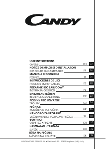 Návod Candy FCT686N WIFI Rúra