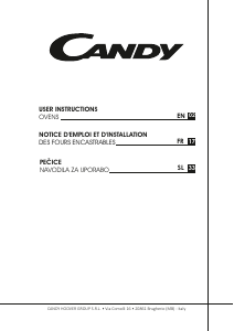 Priročnik Candy FCTK626XL/1 Pečica
