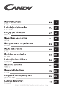 Priročnik Candy FMBC A825S E0 Pečica