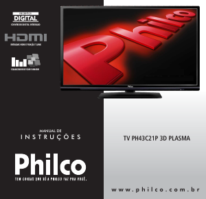 Manual Philco PH43C21P 3D Televisor plasma