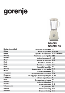 Brugsanvisning Gorenje B800RL Blender