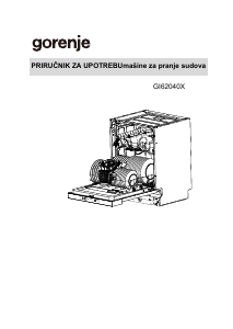 Priručnik Gorenje GI62040X Perilica posuđa
