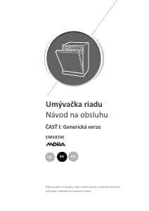 Návod Gorenje GS541D10X Umývačka riadu