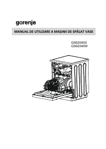 Manual Gorenje GS62040S Maşină de spălat vase
