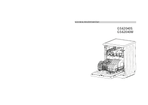 Manuál Gorenje GS62040W Myčka na nádobí