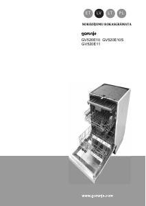 Rokasgrāmata Gorenje GV520E10 Trauku mašīna