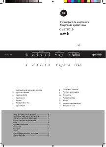 Manual Gorenje GV572D10 Maşină de spălat vase