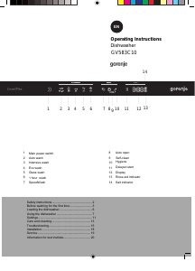 Handleiding Gorenje GV583C10 Vaatwasser