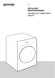 Bruksanvisning Gorenje DNES8B/GDA Tørketrommel