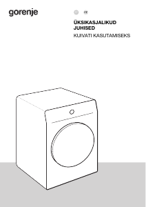 Kasutusjuhend Gorenje DPNE83/GNLWIFI Kuivati