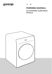 Priročnik Gorenje DPNE83/GNLWIFI Sušilni stroj
