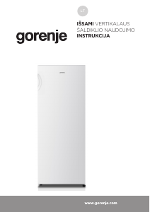Vadovas Gorenje F4142PW Šaldiklis