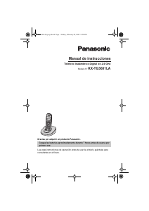 Manual de uso Panasonic KX-TG3601LA Teléfono inalámbrico