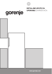 Priručnik Gorenje F492PW Zamrzivač