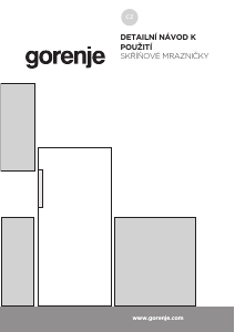Manuál Gorenje F492PW Mraznička