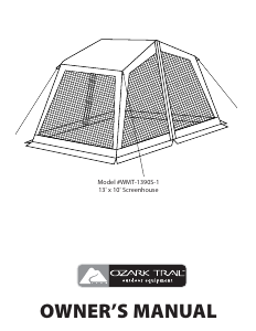 Manual Ozark Trail WMT-1390S-1 Tent