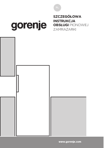 Instrukcja Gorenje F492PW Zamrażarka