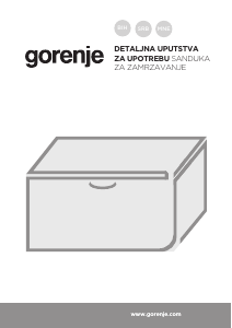 Priručnik Gorenje FH211AW Zamrzivač